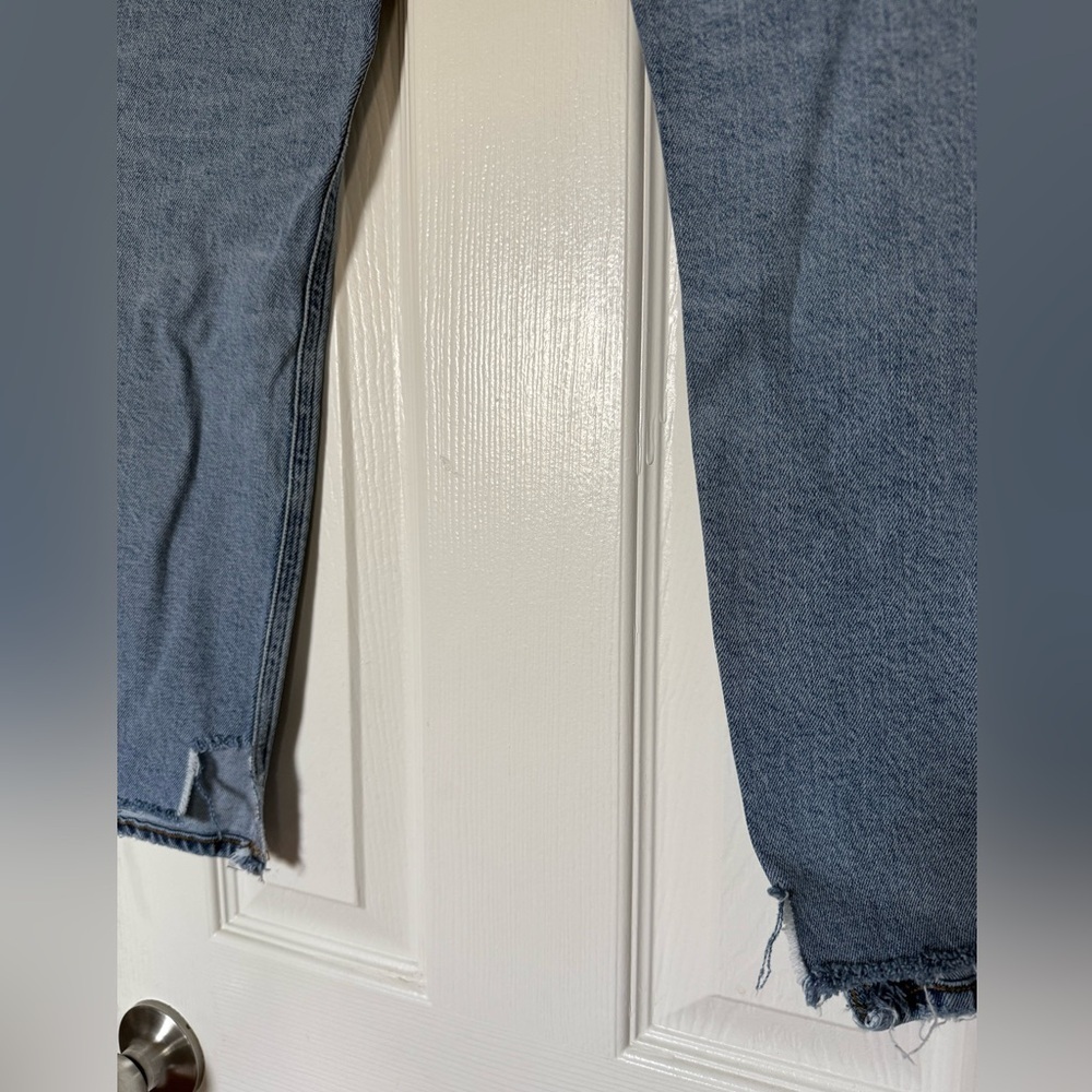 Agolde Slim Straight Light Wash Jeans Size 26 Button Fly - Picture 7 of 13